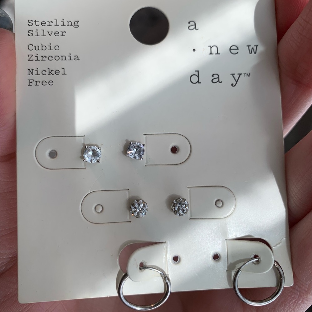 A New Day (Target Brand) 3 pairs of earrings